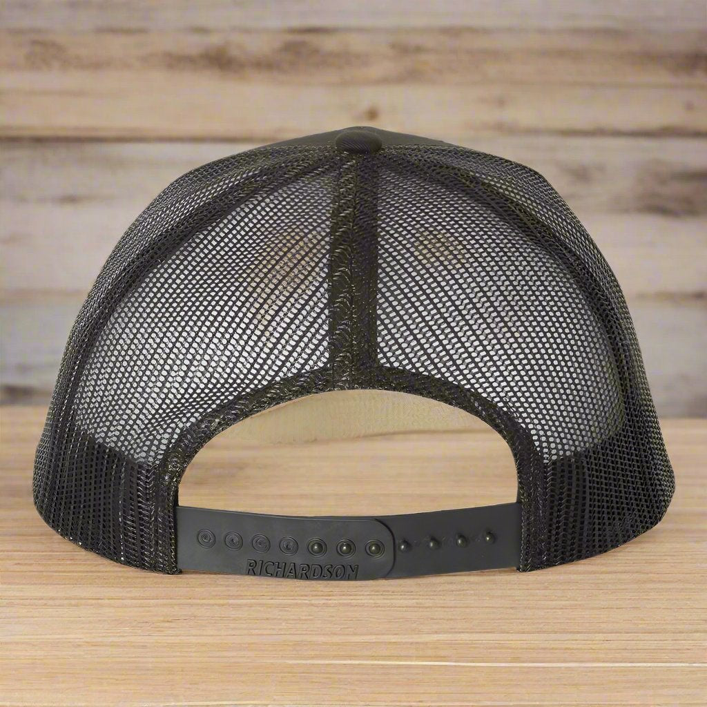 Richardson 112 - Snapback Trucker Cap - ALL Black