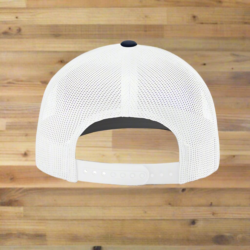 Richardson 112 - Snapback Trucker Cap - RED WHITE and NAVY