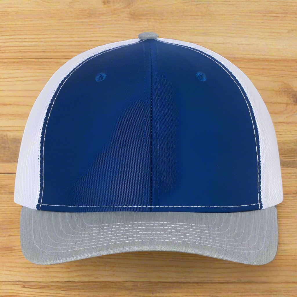 Richardson 112 - Snapback Trucker Cap - ROYAL BLUE WHITE AND GRAY