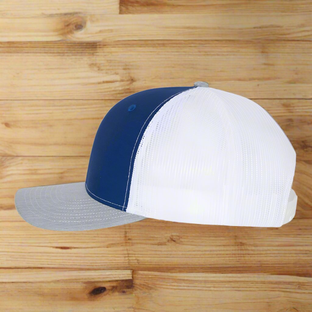 Richardson 112 - Snapback Trucker Cap - ROYAL BLUE WHITE AND GRAY